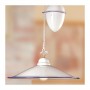Lustre en céramique avec contrepoids et plaque lisse style vintage - Ø 43 cm