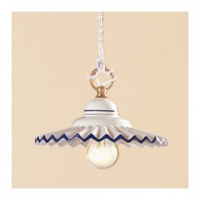 Araña de cerámica con plato plisado - Ø 21 cm