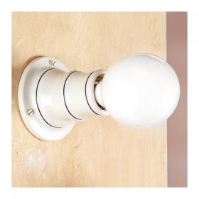 Applikations-Wandleuchte aus rustikaler Country-Retro-Keramik – H. 10 cm