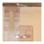 Suspension 2 lumières en céramique avec plaque perforée et décorée