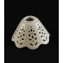 Piatto in ceramica traforata per lampadario