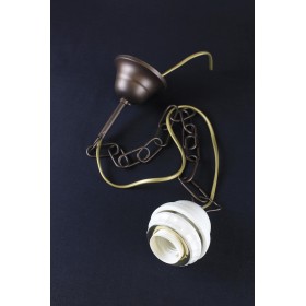 Vintage rustique pendentif lustre porte-lampe chaîne pendentif support