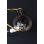 Rustikaler Vintage-Kronleuchter-Lampenhalter mit Kettenanhänger