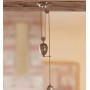 Retro style vintage rustic brass counterweight slider
