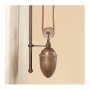 Lámpara de pared con corredera de contrapeso en latón estilo rústico vintage retro