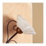 Aplique de pared con 3 luces de hierro forjado perforado ondulado estilo rústico vintage - Ø 60 cm