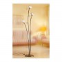 3-light wrought iron floor lamp with rustic vintage style spaghetti plates - h 183 cm