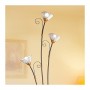 Lampadaire en fer forgé 3 lumières avec assiettes à spaghetti de style rustique vintage - h 183 cm