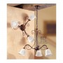 Applique wall lamp with 3 lights with vintage country spaghetti bell plate - Ø 60 cm