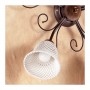 Aplique de pared de 5 luces con placa de campana de espagueti en forma de campana, estilo retro y country - Ø 60 cm