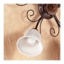 Applique lampada da parete a 5 luci con piatto a campanella a spaghetto stile retrò e country – Ø 60 cm
