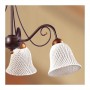 Retro vintage spaghetti bell ceramic pendant lamp with 3 lights - Ø 60 cm