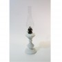 Öllampe aus Keramik und Lampenschirmrohr aus Glas