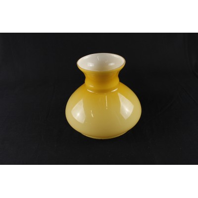 Paralume in vetro ricambio colore giallo per lampada -  Ø 14,4 cm