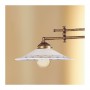 Lampada a bilanciere a 2 luci in ottone con piatti in ceramica decorato retrò country – Ø 108 cm