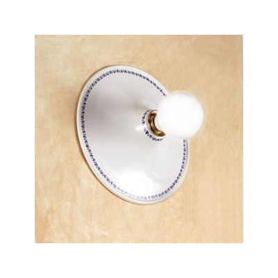 Applique applique en céramique avec plaque rustique décorée rétro - Ø cm.30