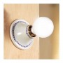 Applique lampada da parete in ceramica rustica country retrò – Ø cm.15