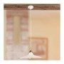 Vintage rustic openwork pleated flat ceramic chandelier - Ø 32 cm