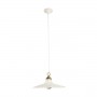 Rustic country perforated flat pleated ceramic chandelier - Ø 40 cm