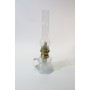 Oil lamp with transparent handle
