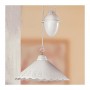 Lustre coulissant en céramique avec contrepoids et plaque perforée lisse - Ø 30 cm