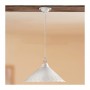 Flat smooth rustic perforated ceramic chandelier - Ø 40 cm