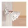 Applique lampada da parete orientabile in ceramica traforata rustica country - Ø 18 cm