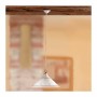 Smooth flat ceramic chandelier with perforated and decorated edge - Ø 40 cm