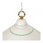 Lustre plat lisse en céramique à bord ajouré et décoré - Ø 40 cm