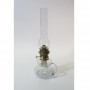 Transparent oil lamp with handle