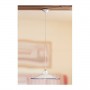 Smooth flat ceramic chandelier with vintage country perforated decoration - Ø 43 cm