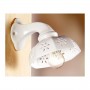 Applique lampada da parete in ceramica traforata rustica country retrò - Ø 20 cm