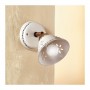 Applique lampada da parete in ceramica traforata e decorata rustica country - Ø 14 cm