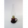 Lámpara de aceite transparente roja