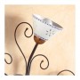 Applique wall lamp with 5 lights, perforated and decorated in wrought iron, vintage and country style - Ø 60 cm