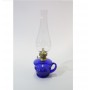 Transparent blue oil lamp
