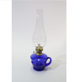 Lampada lume a petrolio trasparente blu