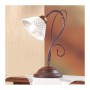 Wrought iron table lamp with retro country spaghetti ceramic plate - Ø 14 cm