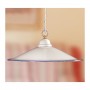 Lustre plat lisse en céramique de style campagne rustique vintage - Ø 43 cm