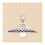 Ceramic chandelier with pleated plate - Ø 21 cm