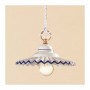 Lustre en céramique avec plaque plissée - Ø 21 cm