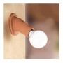 Applique lampada da parete in cotto rustica country retrò - Ø 11 cm