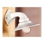 Applique wall lamp in flat smooth rustic country retro ceramic - Ø 21 cm