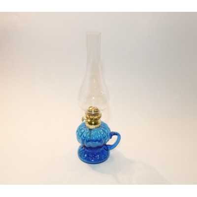 Lampe à huile transparente (bleue, transparente)