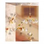Aplique de pared de 1 luz con difusor de cerámica perforada estilo country retro - h. 33cm
