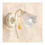 Aplique de pared de 1 luz con difusor de cerámica perforada estilo country retro - h. 24cm