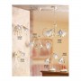 Applique lampada da parete a 1 luce con diffusore in ceramica traforata retrò country – h. 24 cm