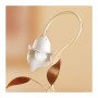 1-light iron table lamp with vintage country calla ceramic diffuser - h. 40cm