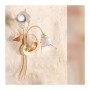 Aplique de pared de 1 luz con difusor cerámico retro country calla - h. 50cm
