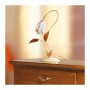 Lampada da tavolo a 1 luce in ferro con diffusore in ceramica a tulioano vintage retrò – h. 40 cm